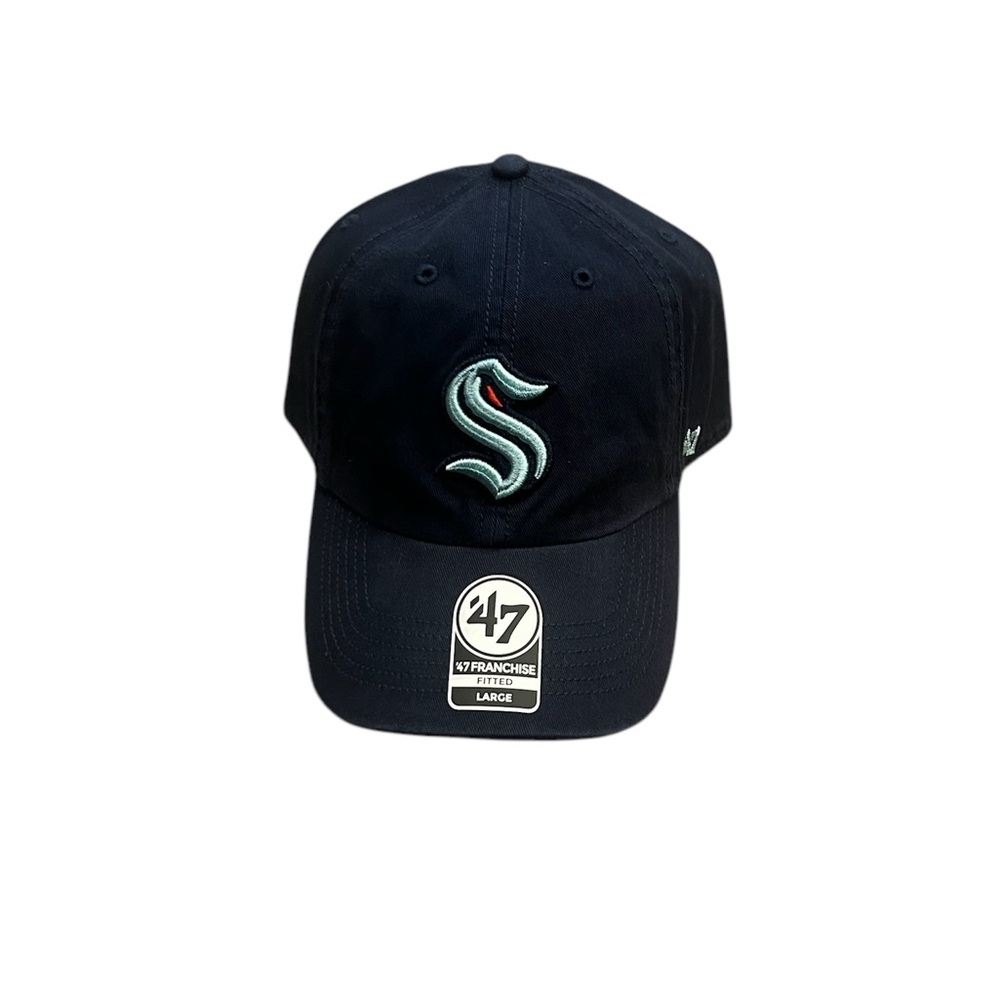 Seattle Kraken Logo Fitted Hat Cap